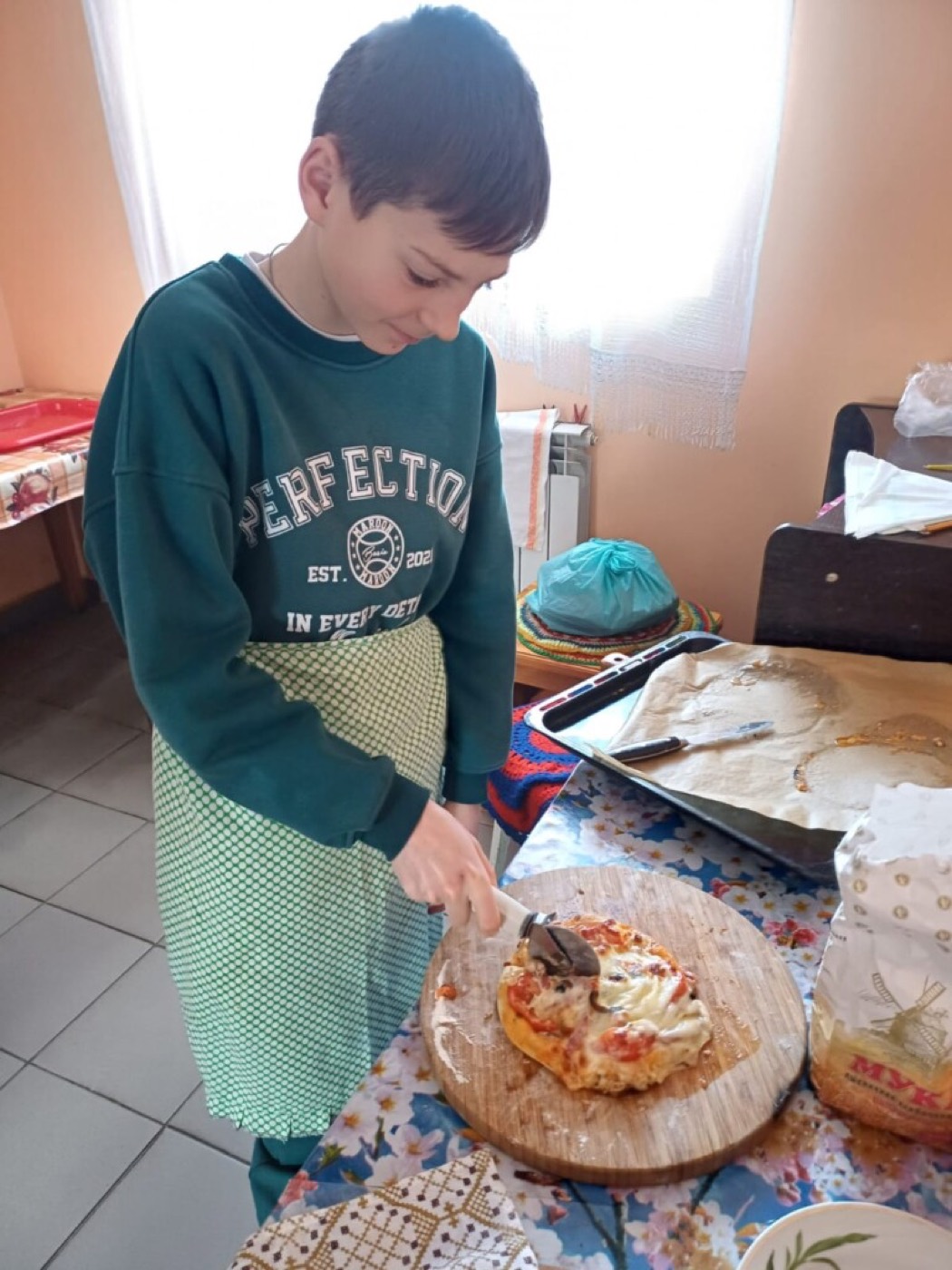 Приготовление пиццы в воскресной школе